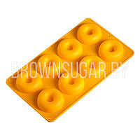 Форма для выпекания силиконовая Пончики (Китай, 8 ячеек, 290 х170 х20мм)