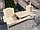 Скамья садовая и банная из массива сосны со столиком "Дуэт Макси" 2 метра, фото 2