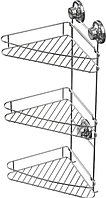 Полка угловая 3-ая на вакуумных присосках Ledeme L3728-3