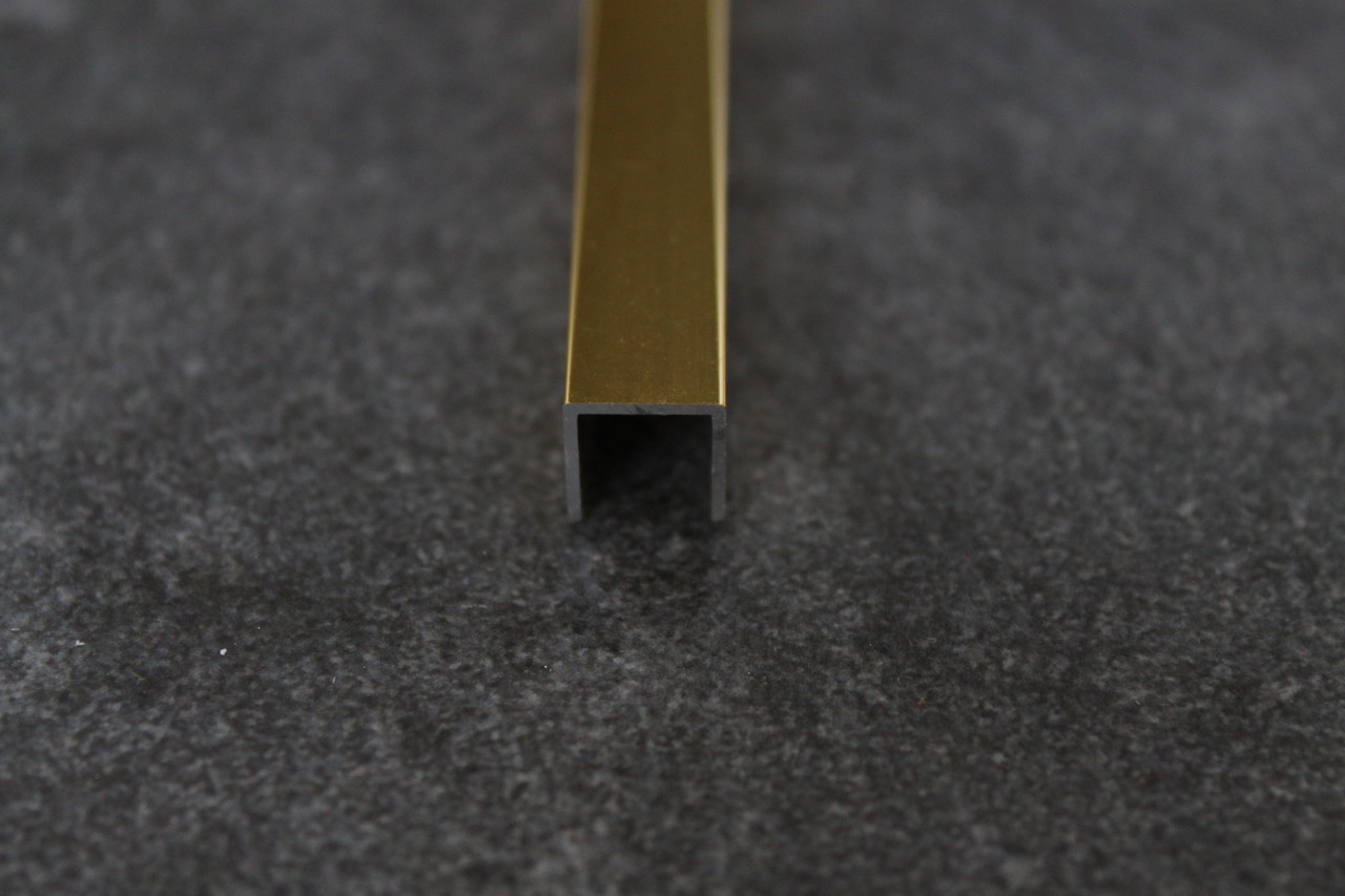 Алюминиевый швеллер золото глянец П-10х10 2,7м