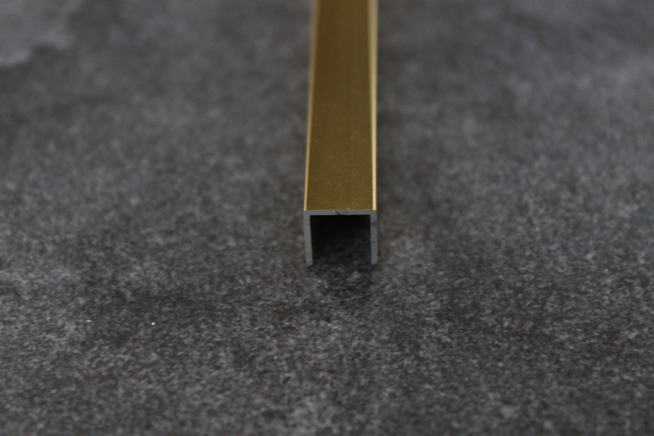 Алюминиевый швеллер золото глянец П-10х10 2,7м - фото 4 - id-p128368856