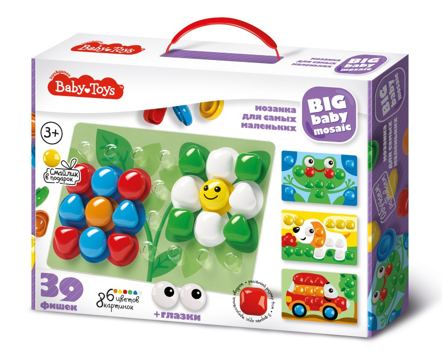 Мозаика для самых маленьких 39 элементов BABY TOYS