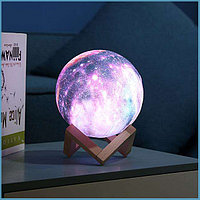 Лампа – ночник "Галактика" (планета) объемная 3 D Lamp 15см, 16 режимов подсветки, пульт ДУ