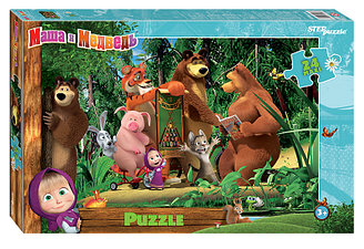 Мозаика "puzzle" maxi 24 "Маша и медведь"