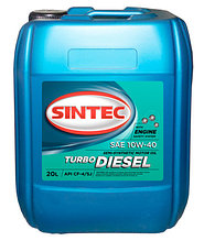 Моторное масло 10w40 Turbo Diesel CF/SJ  Sintec, (кан. 20л) (цена с НДС)