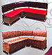 Кухонный диван Микс коричнево-бежевый, фото 3