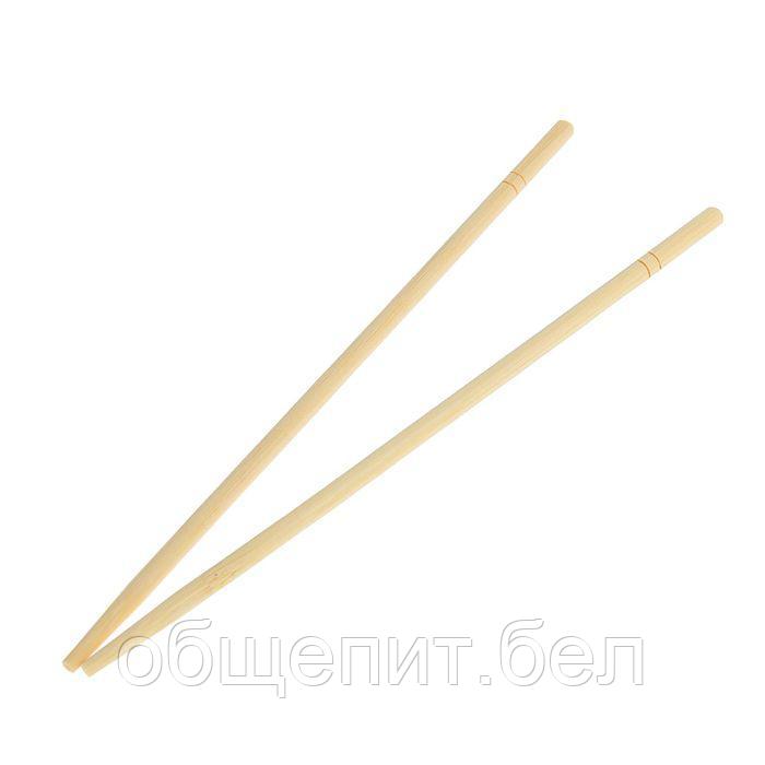 Палочки для суши - 23 см [100 шт], круглые, бамбук, в инд. бумажной упаковке - фото 1 - id-p128519960