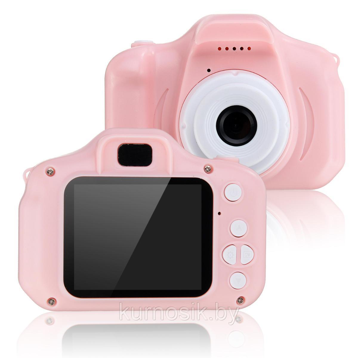 Детский цифровой фотоаппарат камера Розовый - фото 1 - id-p128520222