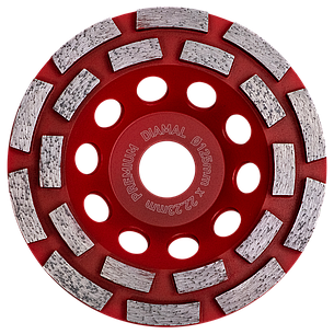 Чашка алмазная двухрядная 125 мм PREMIUM DIAMAL, фото 2