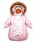 Детский комбинезон-трансформер 3 в 1 с съемной меховой подкладкой Рафаэль розовый (осень-зима-весна), фото 3
