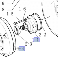 291523A1 Насос масляный АКП Оригинал CASE, N-H (9969040)