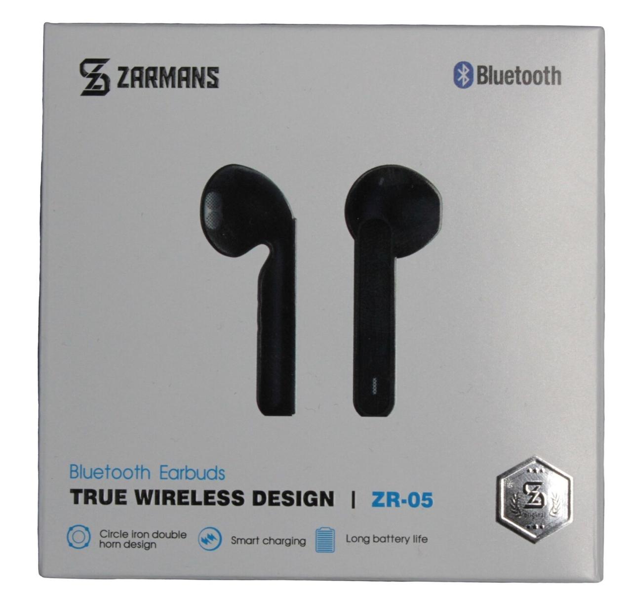 Беспроводные наушники Zarmans ZR-05 TWS Bluetooth 5.0 чёрные - фото 4 - id-p128616521