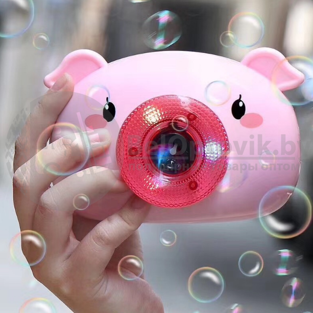 Мыльный Пузырятор Bubble Camera "Свинка Пеппа" Фотоаппарат для создания Музыкальных мыльных пузырей + 2 флакон - фото 6 - id-p128323735