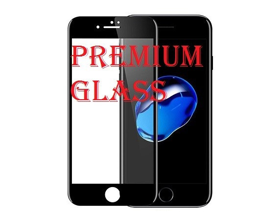 Защитное стекло для Apple iPhone 6 (Premium Glass) с полной проклейкой (Full Screen), черное - фото 1 - id-p128448174