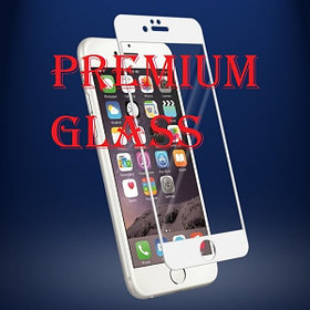 Защитное стекло для Apple iPhone 7 (Premium Glass) с полной проклейкой (Full Screen), белое