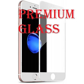 Защитное стекло для Apple iPhone 7 Plus (Premium Glass) с полной проклейкой (Full Screen), белое