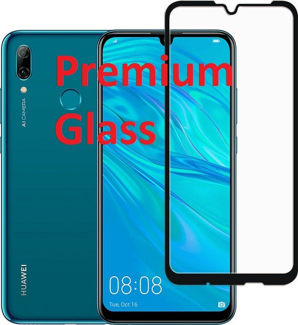 Защитное стекло для Huawei P Smart 2019 (Premium Glass) с полной проклейкой (Full Screen), черное