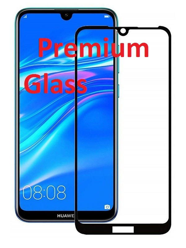 Защитное стекло для Huawei Y6s 2019 (Premium Glass) с полной проклейкой (Full Screen), черное