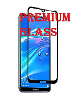 Защитное стекло для Huawei Y7 2019 (Premium Glass) с полной проклейкой (Full Screen), черное