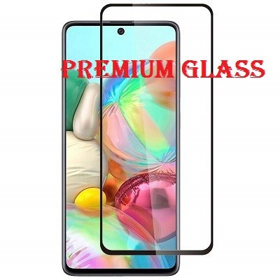 Защитное стекло для Samsung Galaxy A51 (Premium Glass) с полной проклейкой (Full Screen), черное - фото 1 - id-p128448193