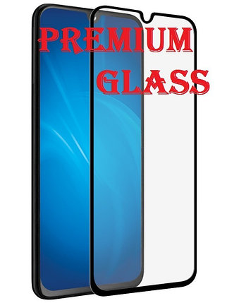 Защитное стекло для Samsung Galaxy A6s (Premium Glass) с полной проклейкой (Full Screen), черное, фото 2