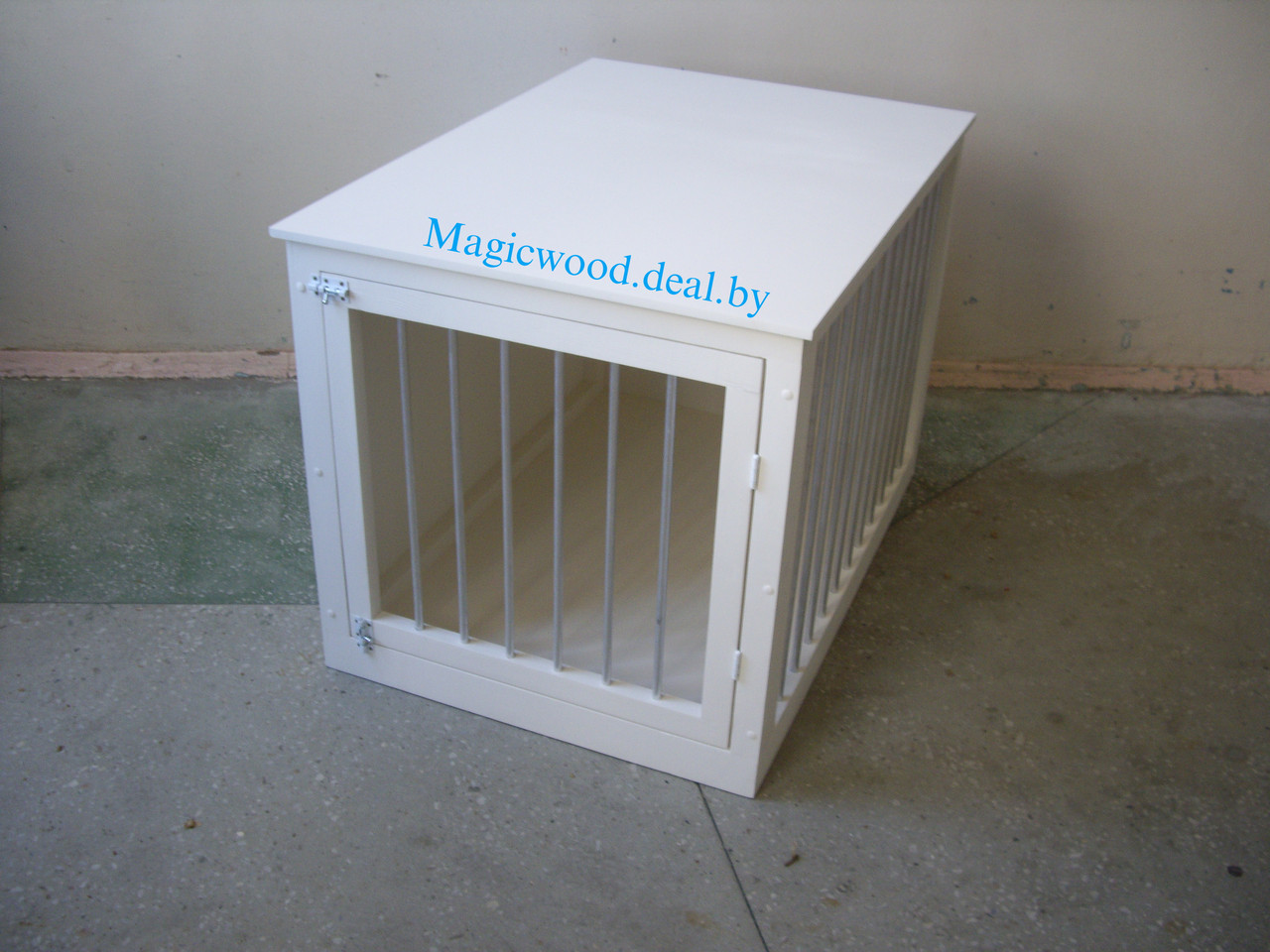 Деревянная клетка-тумба для собаки - фото 3 - id-p128622859