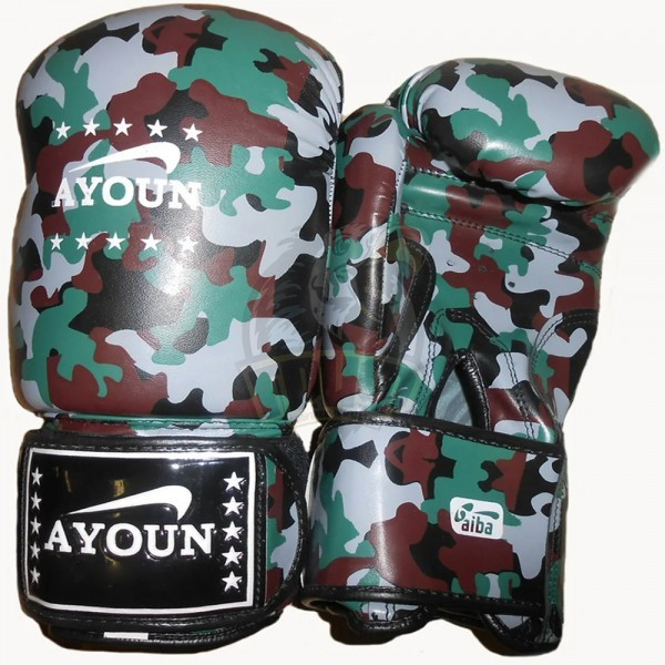 Перчатки боксерские Ayoun DX ПВХ (камуфляж) (арт. 869)