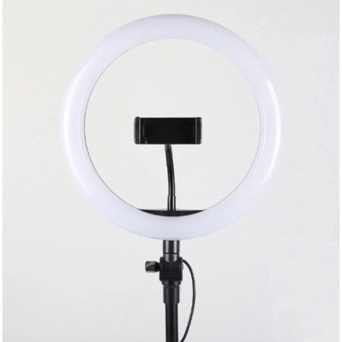 Кольцевая светодиодная лампа Ring Fill Light 26 см + штатив (2.1м) + держатель для телефона - фото 8 - id-p128649074