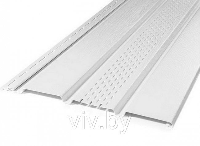 Софит виниловый Vox Vilo VSV-07 белый с частичной перфорацией - фото 1 - id-p128662936