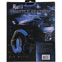 Игровая гарнитура SmartBuy RUSH BATTLE STATION (SBHG-9600) черно-синяя, фото 2