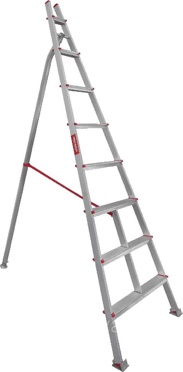 Стремянка ал. садовая  8 ступеней серия NV319 Новая высота
