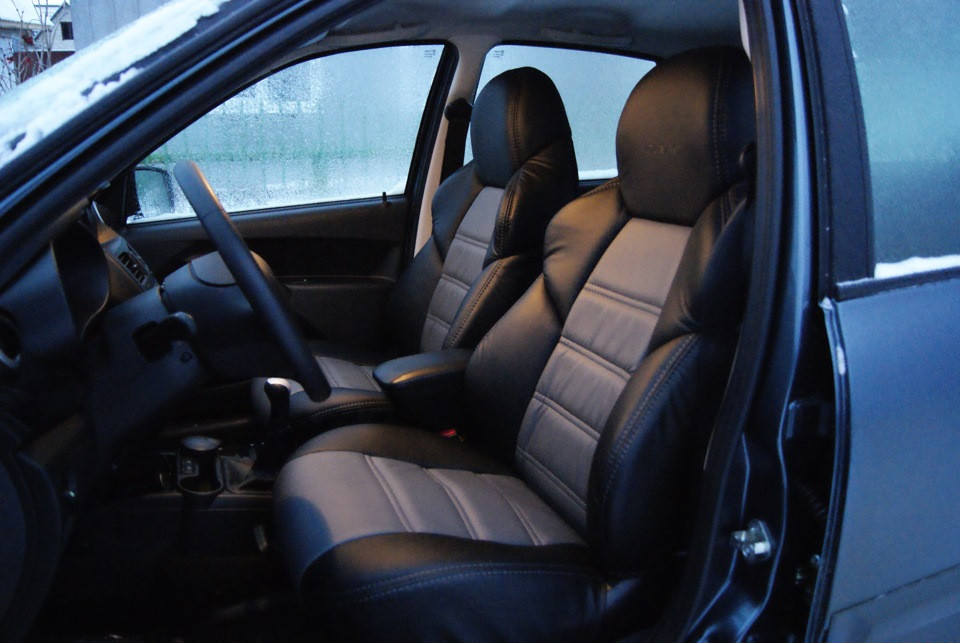 Чехлы на сидения Dinas Drive, универсальные, черно-серый - фото 3 - id-p113600452