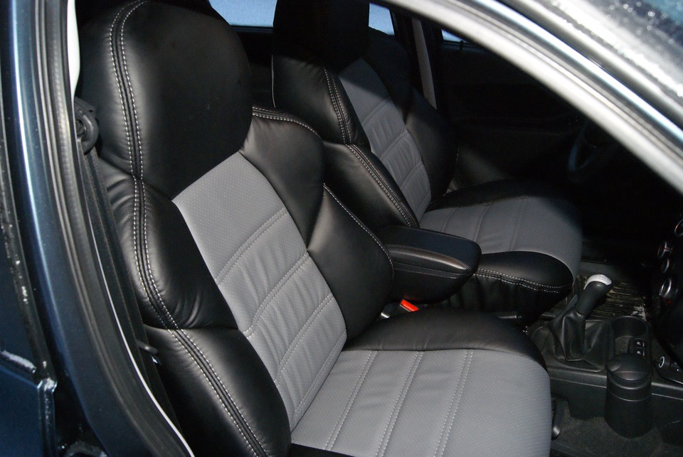 Чехлы на сидения Dinas Drive, универсальные, черно-серый - фото 1 - id-p113600452