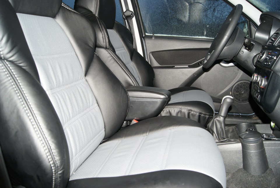 Чехлы на сидения Dinas Drive, универсальные, черно-серый - фото 4 - id-p113600452