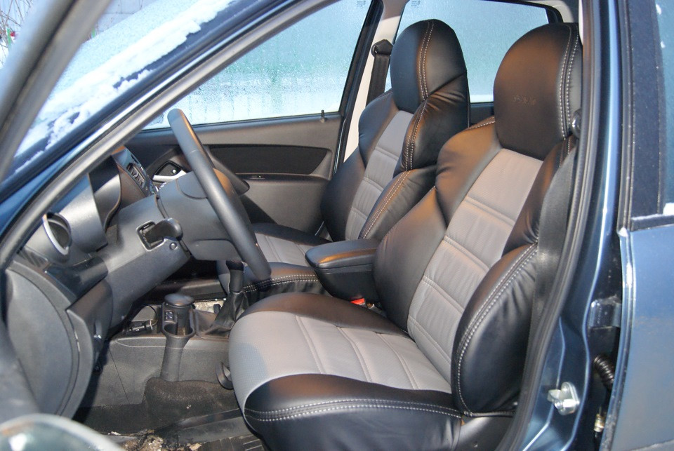 Чехлы на сидения Dinas Drive, универсальные, черно-серый - фото 6 - id-p113600452