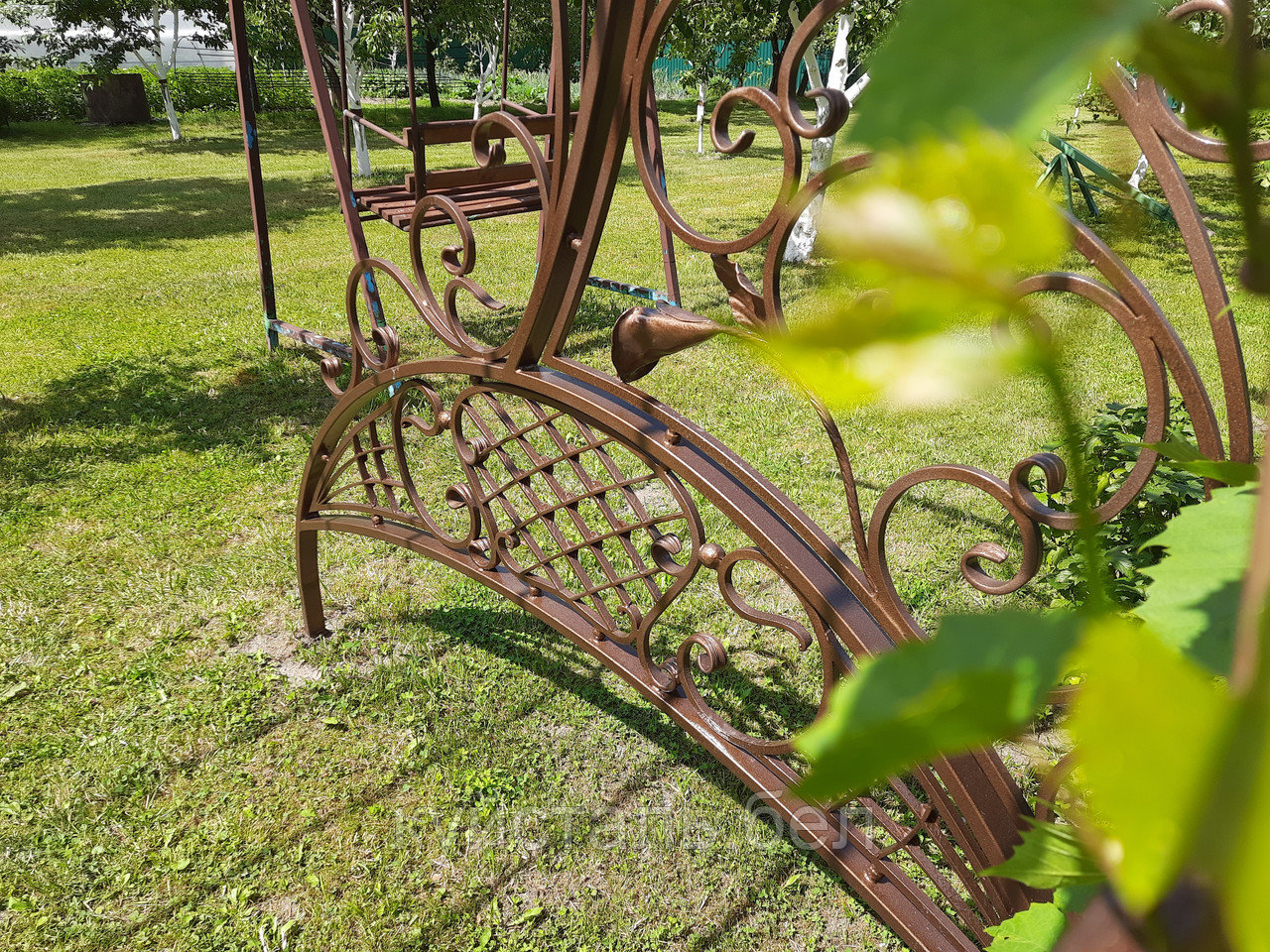 Арка садовая кованая под виноград. Пергола кованая для винограда в саду - фото 9 - id-p128744463