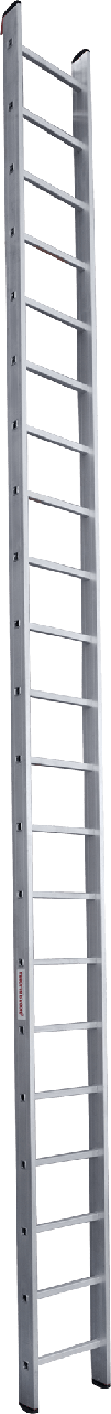 Лестница алюминиевая односекционная профессиональная 21 ступень NV 300