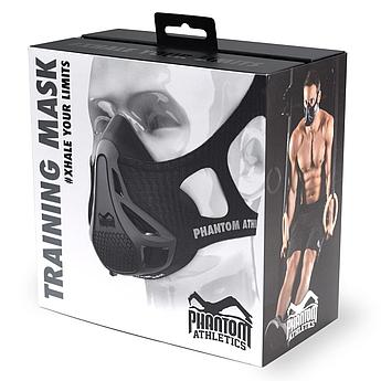 Дыхательный тренажер Training Mask Phantom Athletics Black (размер M) тренировочная маска для бега