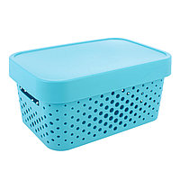 Коробка Infiniti перфорированная с крышкой 4,5 л, синяя