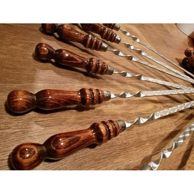Шампур с деревянной ручкой для Люля-Кебаба 60 см - фото 2 - id-p128925061