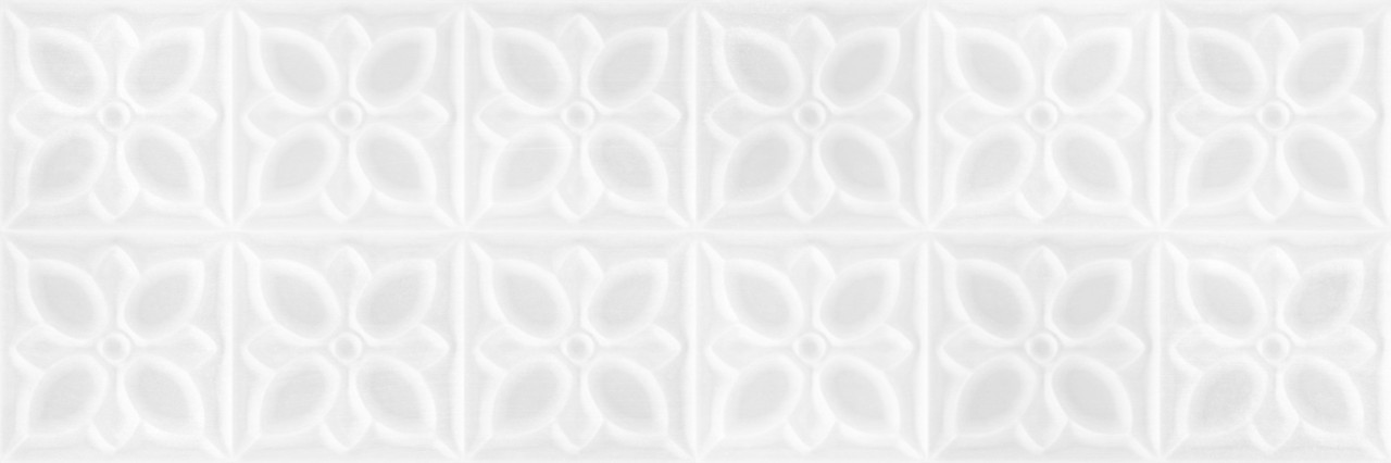 25*75 Лиссабон рельеф квадраты белый (6/1,12) - фото 1 - id-p128982382
