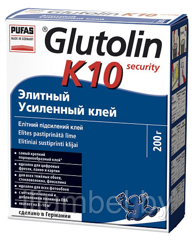 Pufas Glutolin K10 Элитный усиленный клей для всех видов обоев 200г, фото 2