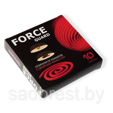 Спирали от комаров и мух Force guard с двойным эффектом, 10 шт