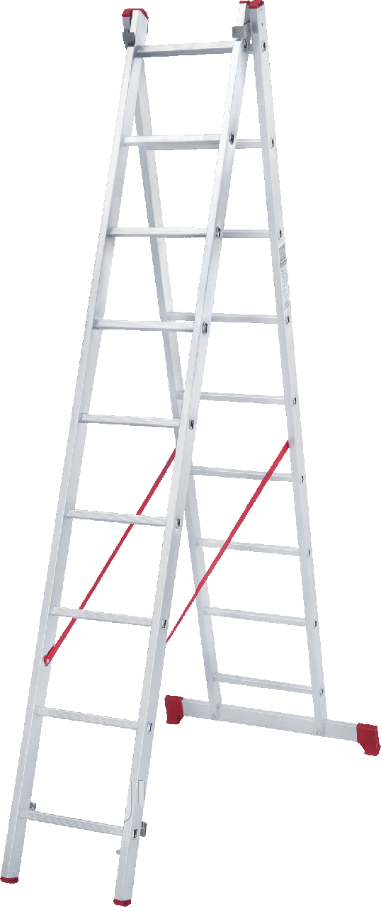 Лестница двухсекционная ал. 2х 9 серия NV222 Новая высота