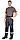 Костюм мужской летний «СИРИУС-ПОЛИНОМ» куртка и брюки, т.серый с черным со св.серым и красным, СОП, фото 3