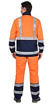 Костюм "СИРИУС-ТЕРМИНАЛ-3" куртка, п/к оранжевый с темно-синим, фото 2