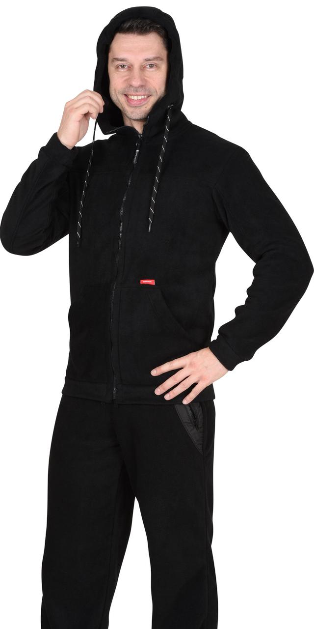 Куртка флисовая "СИРИУС-Меркурий" черная - фото 3 - id-p128994585