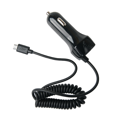 Автомобильное зарядное устройство EXPERTS CH-210 (2.1A) с кабелем micro USB , черное - фото 2 - id-p128995022