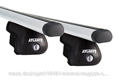 Atlant - багажник на интегрированные рейлинги С ЗАМКОМ! аэродинамические дуги, на Lifan X70, 2017-2019
