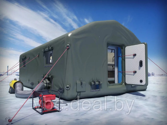 Палатка надувная пневмокаркасная 6 x 4,8 x 2,8 м с тентом из ткани ПВХ ...